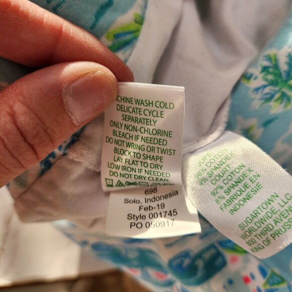 Lilly Pulitzer Madison Skort Golfing Tennis Skirt Pickleball Floral Tropical S - Picture 7 of 7